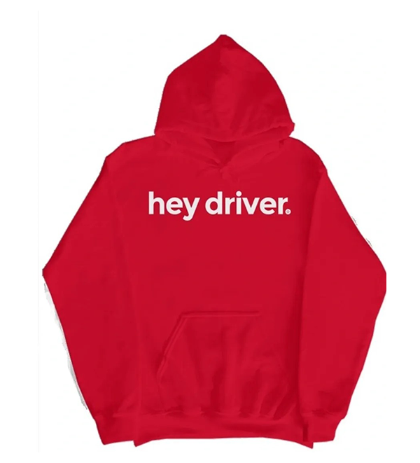 Off Duty Stop Sign Red Hoodie